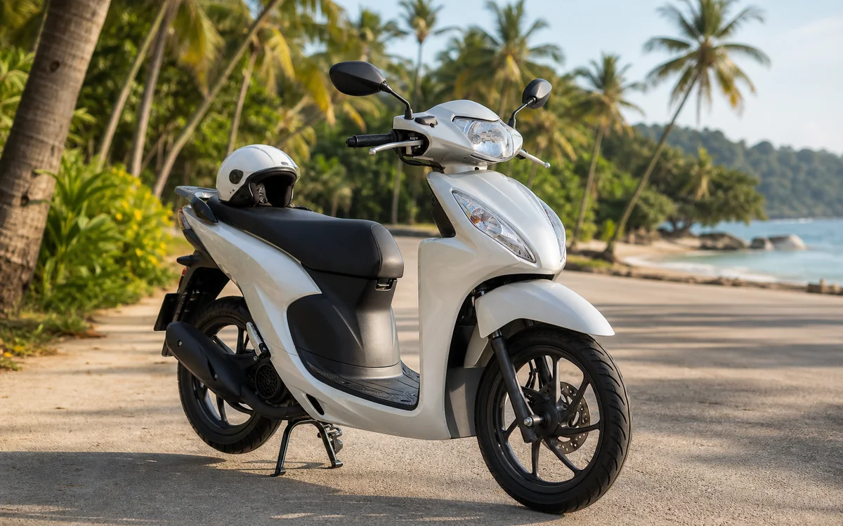 Honda Vision 110 scooter rental in Phu Quoc