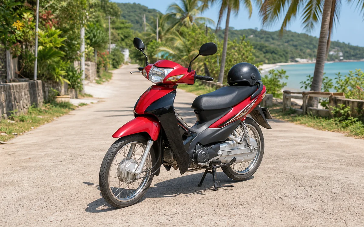 Honda Wave 110 scooter rental in Phu Quoc